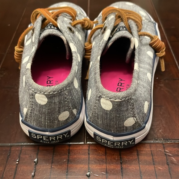 Girls Sperry’s. Grey and white shoes - Picture 2 of 4